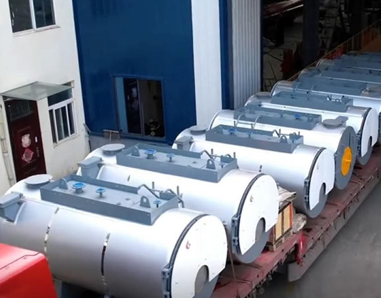 青海格爾木9臺WNS熱水鍋爐